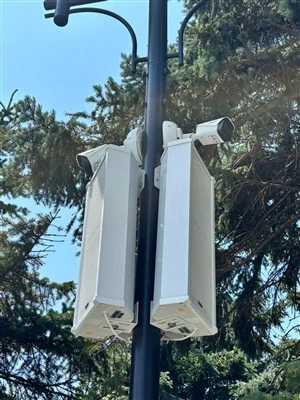 Actualización de seguridad y atmósfera del parque con altavoces de columna IP Tonmind